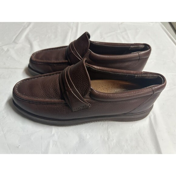 Rockport M3849 Brown Leather Brazil Slip-On Loafers Boat Shoes Men’s Size 9.5 M main image 5